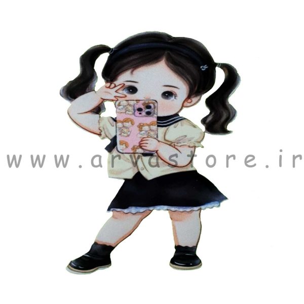 برچسب لباس مدل دخترک مو خرگوشی