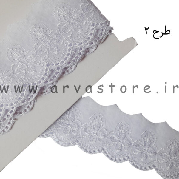 نوار کتان گلدوزی شده طرح 2