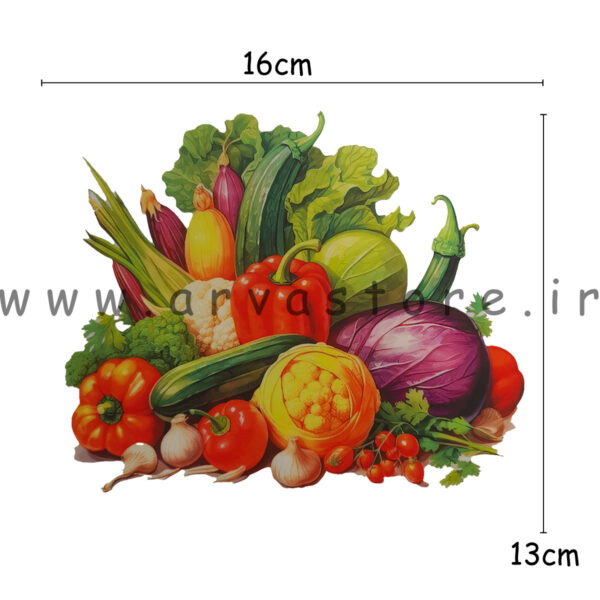 استیکر پارچه و لباس مدل سبزیجات